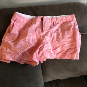 Patterned Khaki Shorts